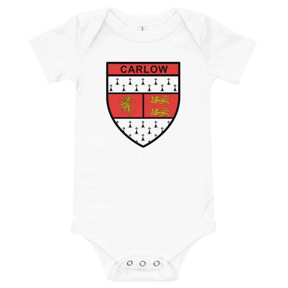 Carlow County Babygrow - Irish County Carlow Crest Bodysuit