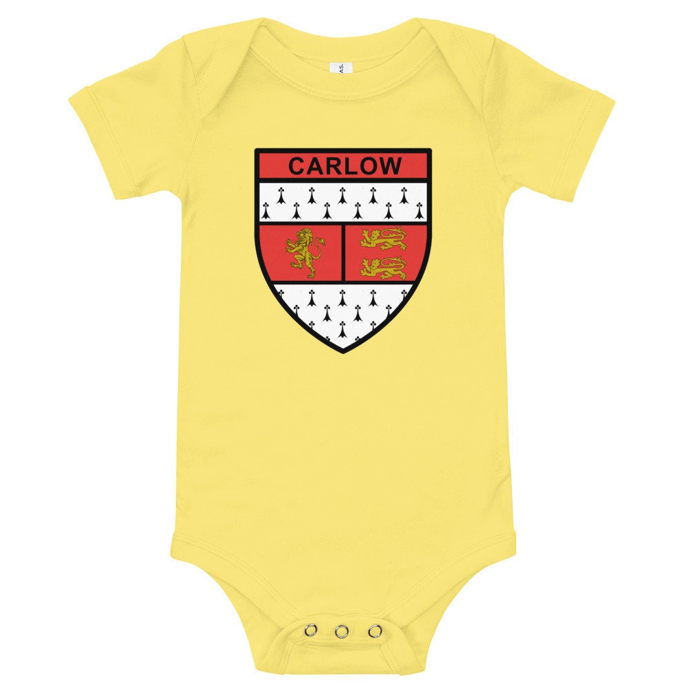Carlow County Babygrow - Irish County Carlow Crest Bodysuit