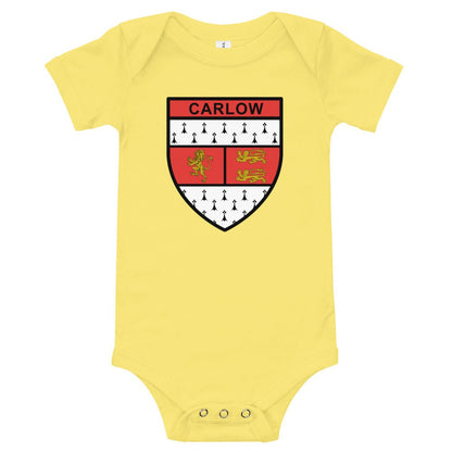 Carlow County Babygrow - Irish County Carlow Crest Bodysuit