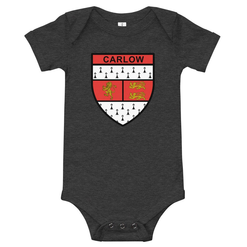 Carlow County Babygrow - Irish County Carlow Crest Bodysuit